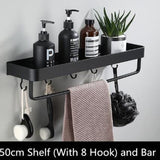 Modern Bathroom Wall Shelf  Black Space Aluminum Design - Product detail 14