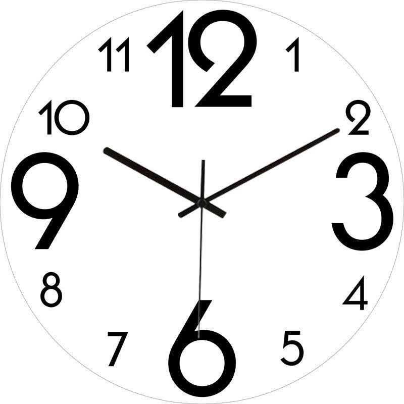 Modern Wall Clock  Neon Numbers Blue Marble Design - Product detail 12