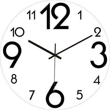 Modern Wall Clock  Neon Numbers Blue Marble Design - Product detail 12