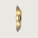 Modern Crystal Wall Lamp  Gold Finish Metal Sconce - Product showcase