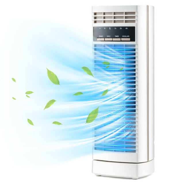 Mini Tower Fan  14-Inch Oscillating Desk Fan With Timer - Product showcase