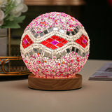Mosaic Glass Table Lamp  LED Color Changing Night Light - Product detail 16