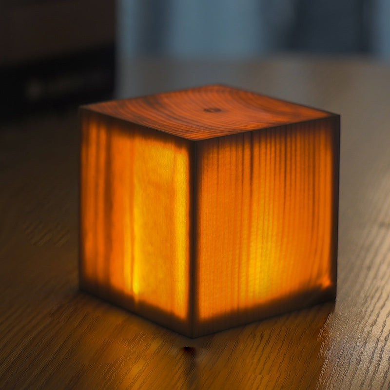 Modern LED Table Lamp  Wood Grain Touch Control Design - Product detail 14