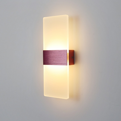 Modern LED Wall Sconce  Brushed Gold Metal Accent - Product detail 7