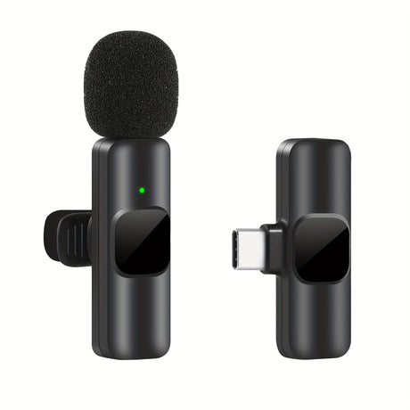 Wireless Lavalier Microphone  USB-C Compatible Audio System - Product showcase
