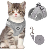 Reflective Cat Harness Set  Safety Mesh Design With Night Visibility - Product detail 7