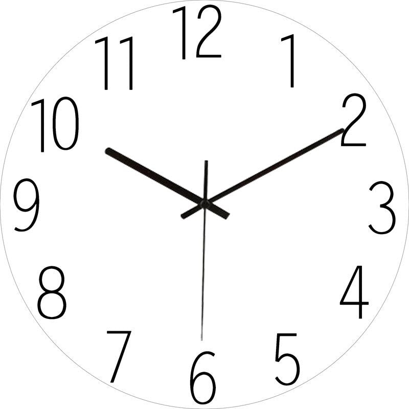 Modern Wall Clock  Neon Numbers On Blue Marble - Product detail 11