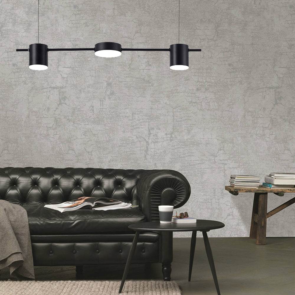 Modern Linear Pendant Light  Brass Drum Shade Design - Product detail 15