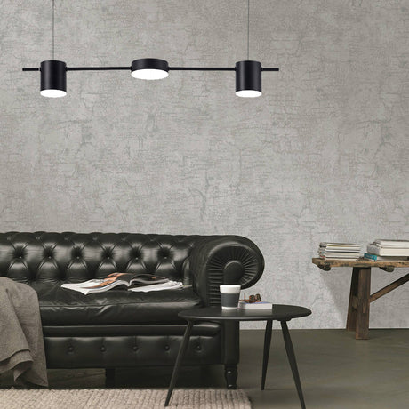Modern Linear Pendant Light  Brass Drum Shade Design - Product detail 15