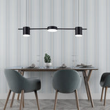 Modern Linear Pendant Light  Brass Drum Shade Design - Product detail 7