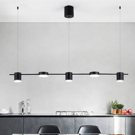 Modern Linear Pendant Light  Brass Drum Shade Design - Product detail 16