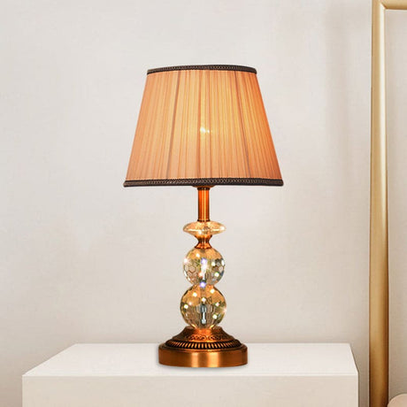 Crystal Ball Table Lamp  Pink Shade With Copper Accents - Product detail 13