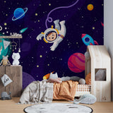 Space Mural Wallpaper | Astronaut Adventure with Planets
