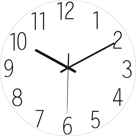 Modern Wall Clock  Neon Numbers Blue Marble Design - Product detail 11