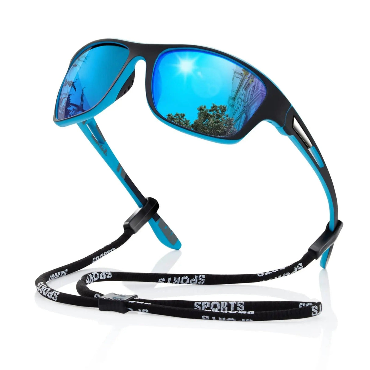 Polarized Sports Sunglasses  UV400 Protection Red Mirror Lens - Product example