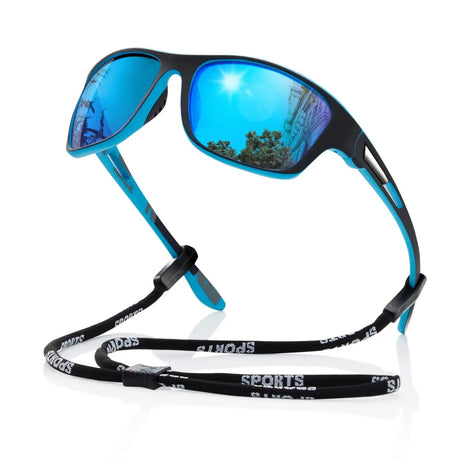 Polarized Sports Sunglasses  UV400 Protection Red Mirror Lens - Product example