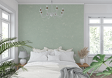Mint Mural Wallpaper | Soft Green Textured Design