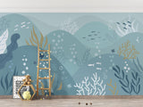 Papier Peint Mural Océan | Scène de Vie Marine Sous-Marine
