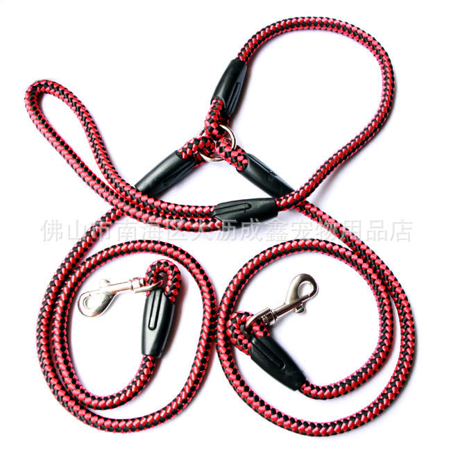 Double Dog Leash  Braided Nylon Tangle-Free Design - Product detail 5