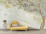 Papier Peint Mural Fleurs de Cerisier | Design Aquarelle Blanc Doux