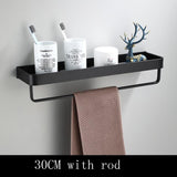 Modern Bathroom Wall Shelf  Black Space Aluminum Design - Product detail 5
