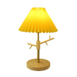 Nordic Table Lamp  Pleated Shade with Wood Base - Product detail 8