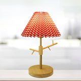 Nordic Table Lamp  Pleated Shade with Wood Base - Product detail 14