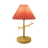 Nordic Table Lamp  Pleated Shade with Wood Base - Product detail 5