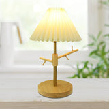 Nordic Table Lamp  Pleated Shade with Wood Base - Product detail 9