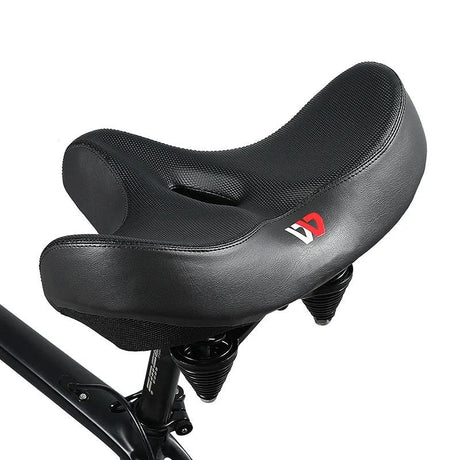 Wide Bicycle Saddle  Ergonomic Comfort Design With Shock Absorption - Product showcase