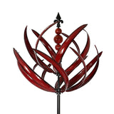 Kinetic Wind Spinner  Blue Metal Garden Art - Product detail 6