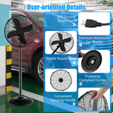 Industrial Pedestal Fan  16-Inch Metal Oscillating Design - Product detail 7