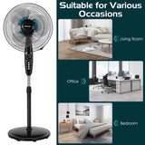 Quiet Oscillating Floor Fan  16-Inch Dual-Blade with Remote Control - Product detail 6