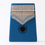 Kalimba Thumb Piano  17-Key Blue Wood Finger Piano - Detailed view
