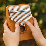 Kalimba Thumb Piano  17-Key Blue Wood Finger Piano - Product detail 4