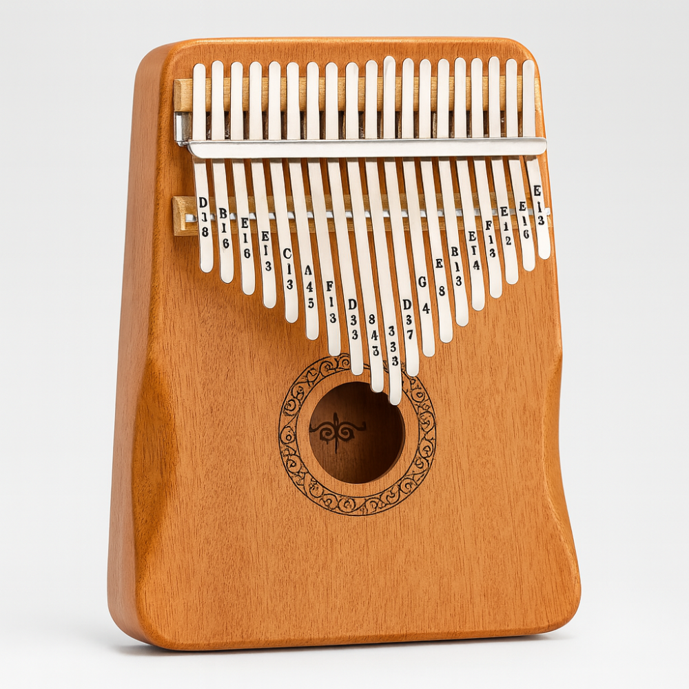 Kalimba Thumb Piano  17-Key Blue Wood Finger Piano - Product detail 6