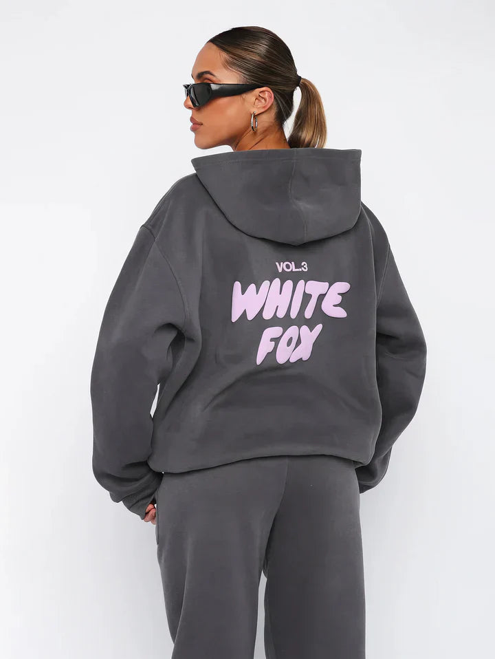 Womens Lounge Set  Pink Cotton Blend Hoodie and Joggers - Product detail 12