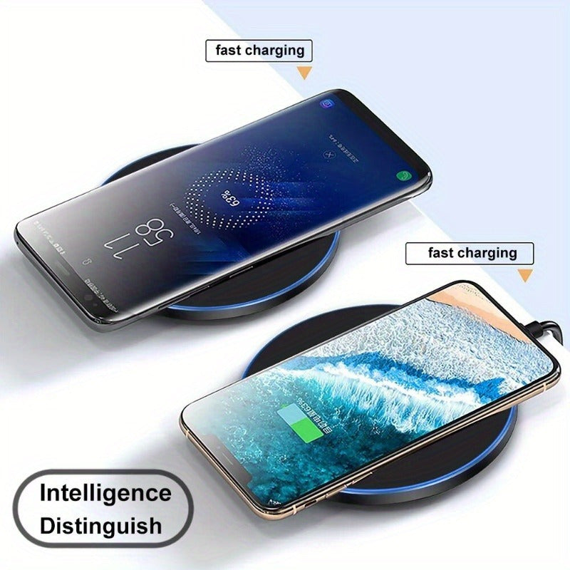Fast Wireless Charger  15W LED Ring Charging Pad - Product detail 4