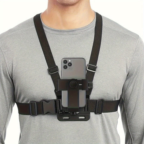 Phone Chest Mount Harness  Adjustable POV Camera Strap System - Product showcase