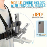 Phone Chest Mount Harness  Adjustable POV Camera Strap System - Detailed view