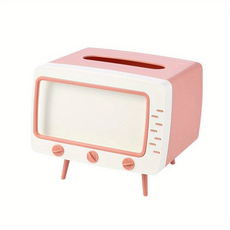 Retro TV Tissue Box  Modern Phone Dock Design - Product detail 4