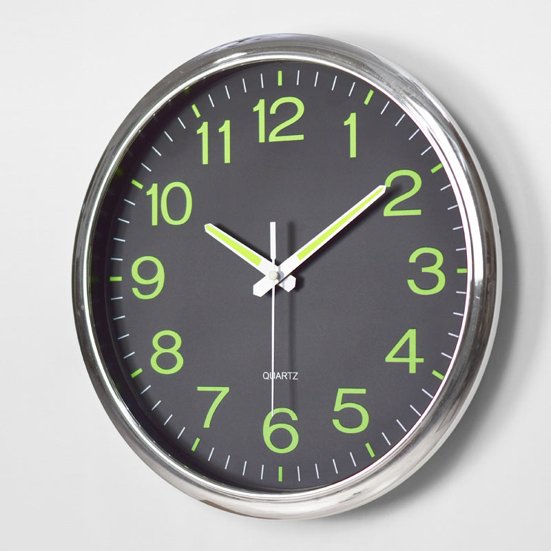 Silent Wall Clock  LED Illuminated Numbers - Detailed view