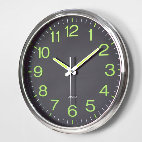 Modern Wall Clock  Backlit Silent Quartz Design - Product showcase
