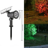 Solar Garden Spotlight  9-Color LED Adjustable Landscape Light - Product example