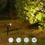 Solar Garden Spotlight  9-Color LED Adjustable Landscape Light - Detailed view