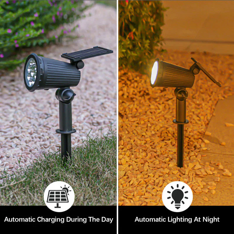 Solar Garden Spotlight  9-Color LED Adjustable Landscape Light - Product detail 4