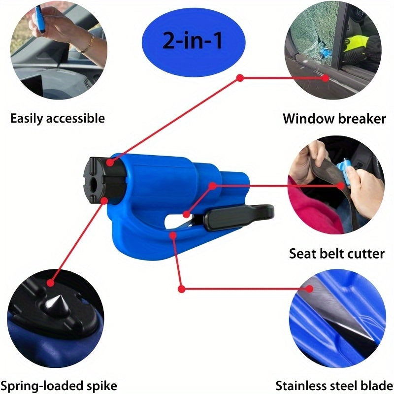 Emergency Car Safety Hammer  Compact Window Breaker with Keyring - Product detail 6
