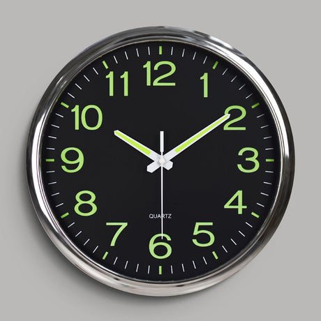 Silent Wall Clock  LED Illuminated Numbers - Product showcase