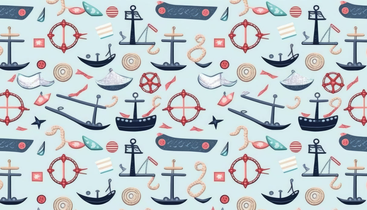 Nautical Mural Wallpaper | Kids Marine Adventure Design
