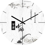 Modern Wall Clock  Neon Numbers Blue Marble Design - Product detail 14